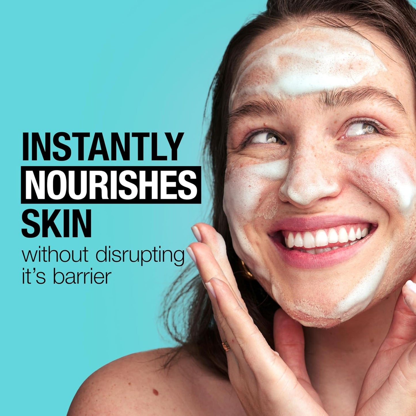 Neutrogena Crema ultra suave a espuma para piel sensible, limpiador facial suave sin fragancia, cuidado de la piel hipoalergénico, removedor de maquillaje no comedogénico, 8.5 onzas