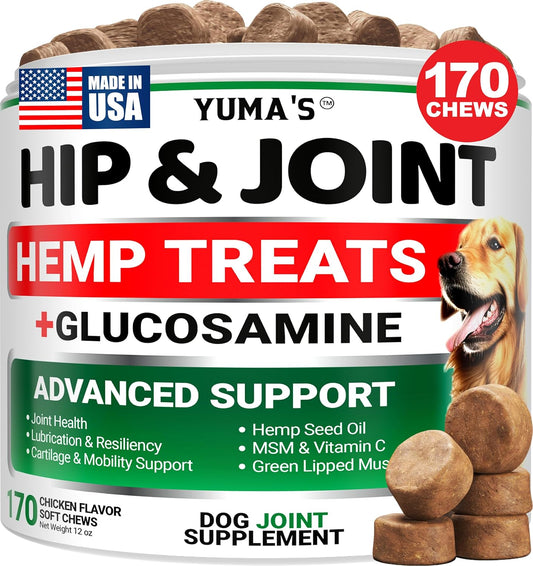 YUMA'S Suplemento de cáñamo para cadera y articulaciones para p...