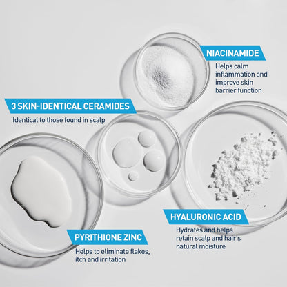 CeraVe Champú hidratante anticaspa, tratamiento de caspa de zinc pi...