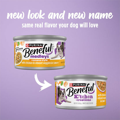 Purina Beneful Kitchen Creations - Alimento húmedo para perros con...