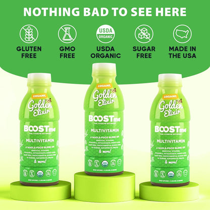 BoostMe Golden Elixir Multivitamínico líquido \u2013 Vitaminas diar...