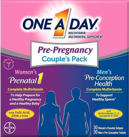 One A Day Multivitamínico Prenatal en Cápsulas Blandas para Hombres...