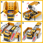 Camiones Transportadores de Carreras para Niños, Juguetes de Camion...