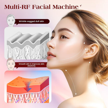 INTEO Dispositivo facial de microcorriente, 3 modos de terapia de l...