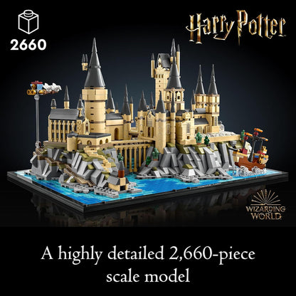 LEGO Harry Potter Hogwarts Castle and Grounds 76419 - Juego de construcción, idea de regalo para adultos, modelo de exhibición para construir, juego coleccionable de Harry Potter, recrea escenas