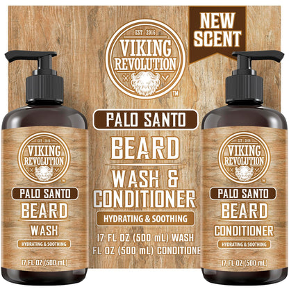 Viking Revolution Juego de champú y acondicionador para barba Palo...