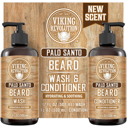 Viking Revolution Juego de champú y acondicionador para barba Palo...