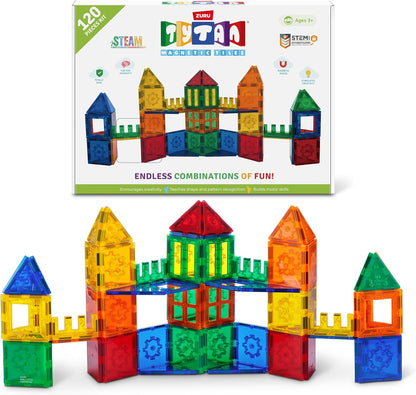 Tytan ZURU - Juego de construcción de azulejos magnéticos de 120 pi...