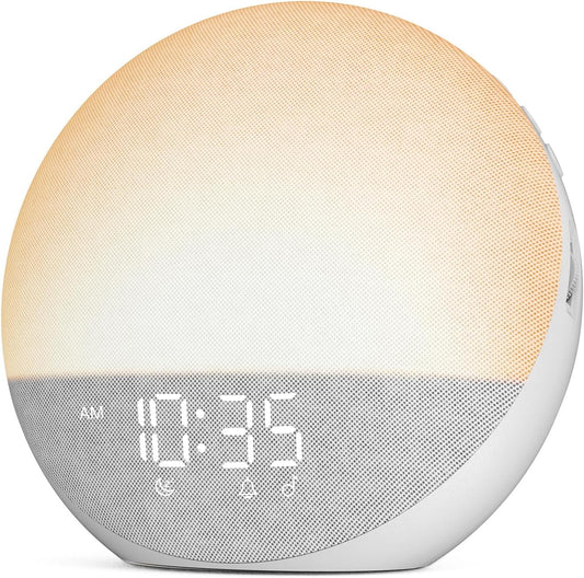 Reloj despertador Sunrise Máquina de ruido blanco: luz natural de d...