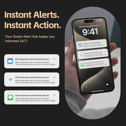 ALAZUR Monitor de temperatura celular para seguridad de mascotas en...