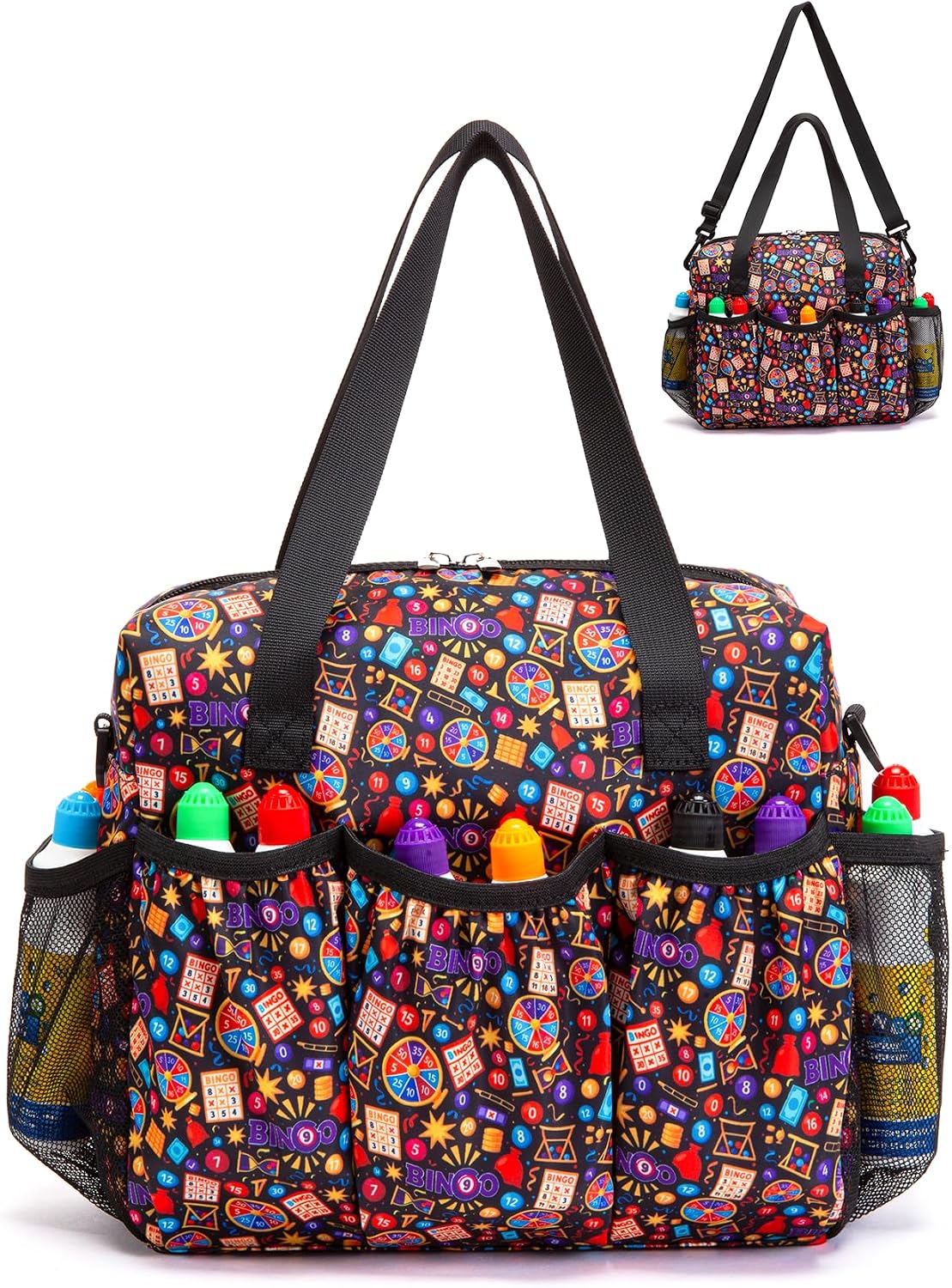 HACHMAS Bolsa de bingo con bolsillos para Daubers Dabbers | Accesor...