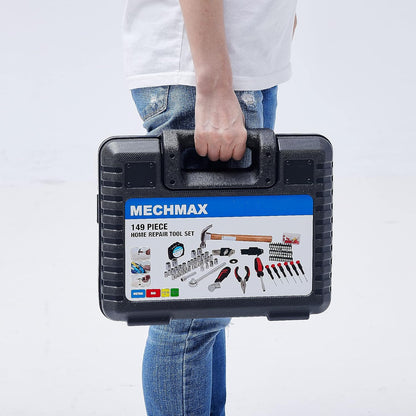 MECHMAX Kit de herramientas de 149 piezas, juego de herramientas ma...
