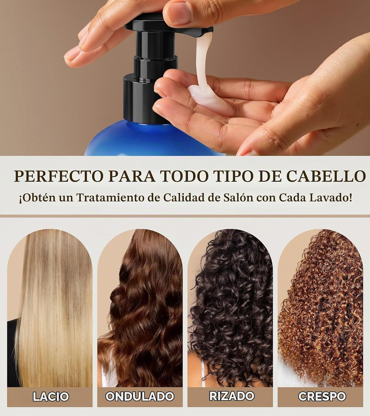 Champú de biotina para un crecimiento del cabello 3 veces más rápid...