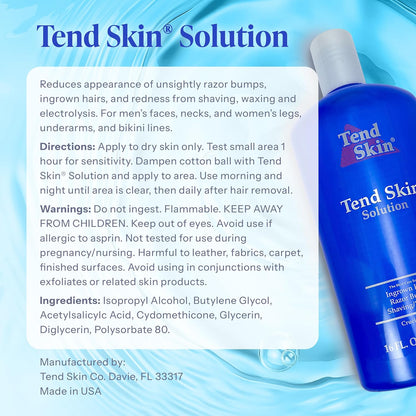 Solución para el cuidado de la piel en botella de Tend Skin.