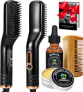 Alisador de barba para hombres con aceite para barba, bálsamo, pein...