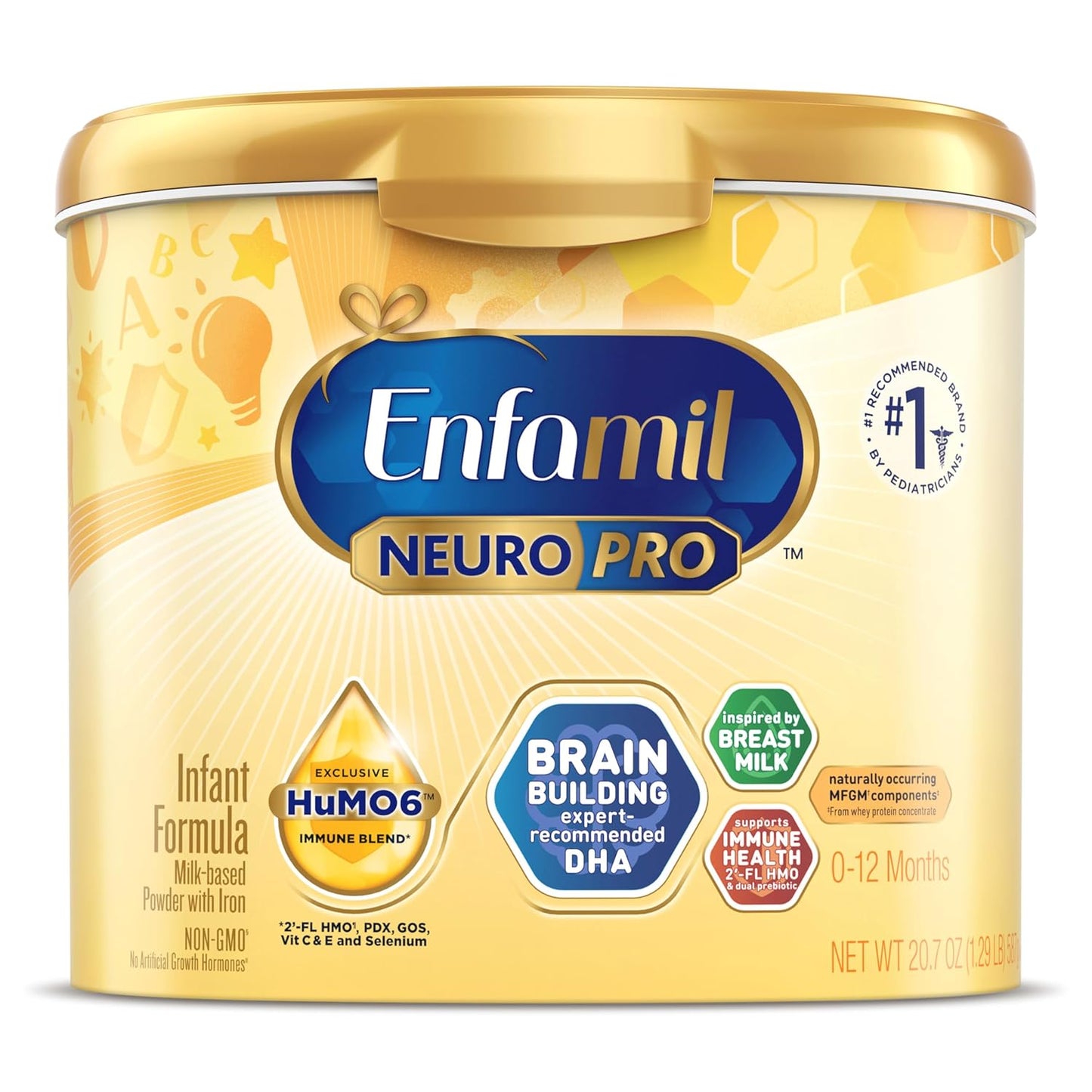 Enfamil NeuroPro Fórmula para Bebés, Dúo de DHA y MFGM para Apoyar...