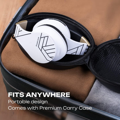 PowerLocus Auriculares Bluetooth sobre la oreja, auriculares inalám...
