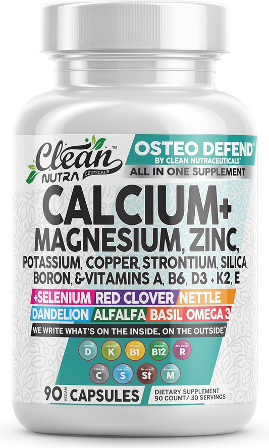 Allin1 Suplemento de Calcio Magnesio Zinc con Potasio, Cobre, Estro...