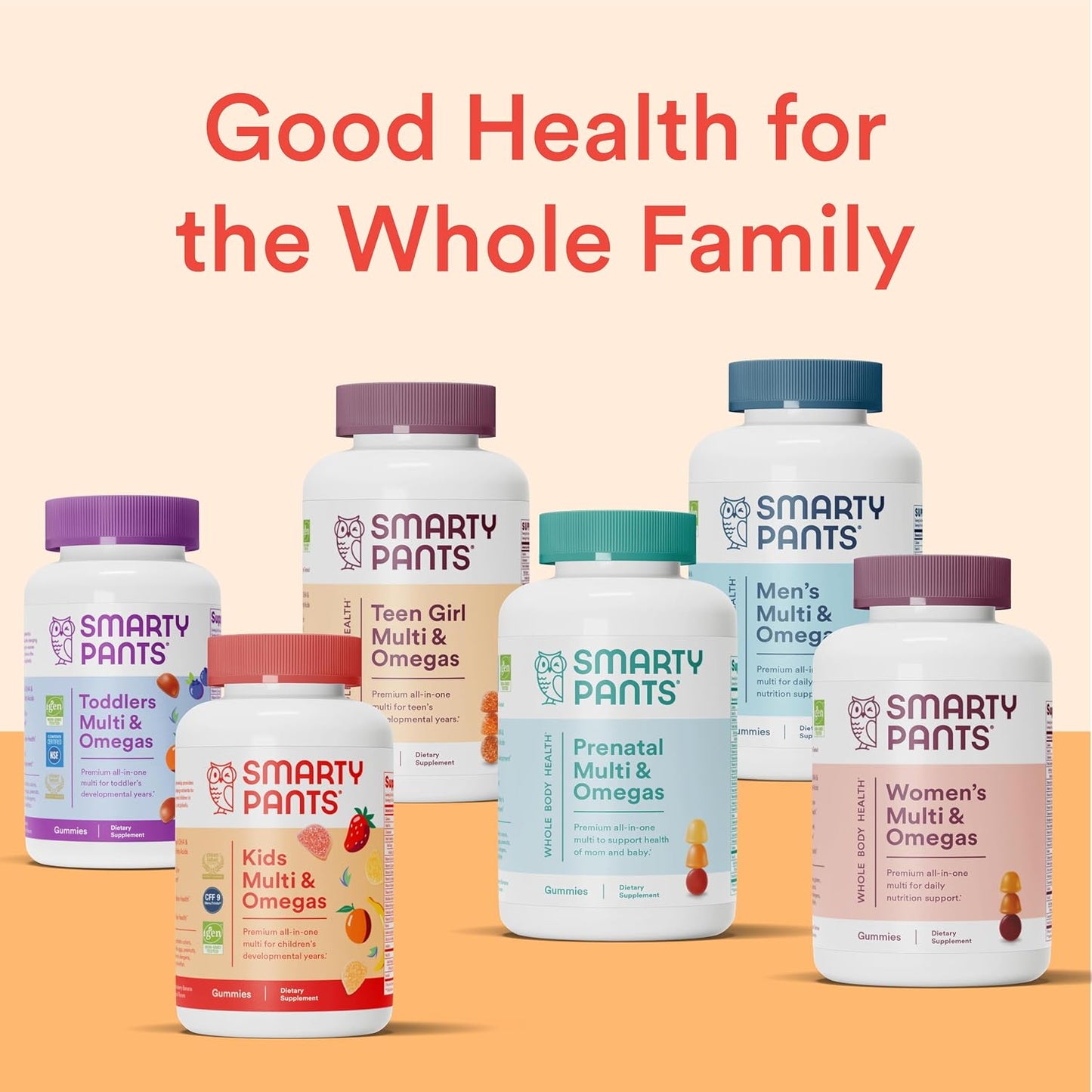 SmartyPants Gomitas multivitamínicas para niños: aceite de pescado...