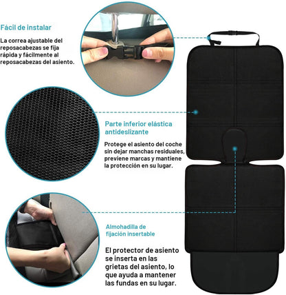 MORROLS Protector de asiento de automóvil para niños, bebés, mascot...