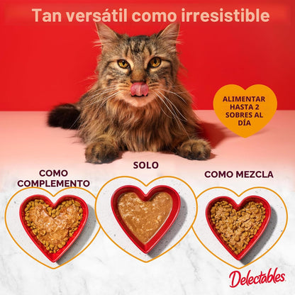 Delectables Lickable Treat Stew Wet Cat Treats - Paquete variado de...
