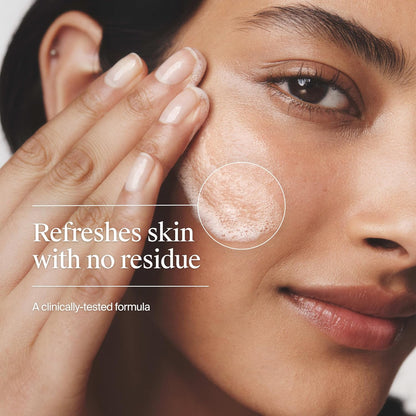 Neutrogena Limpiador facial de espuma fresca, removedor de maquillaje todo en uno para piel normal a grasa, limpia profundamente y elimina el maquillaje impermeable, sin jabón, no comedogénico, 8.5