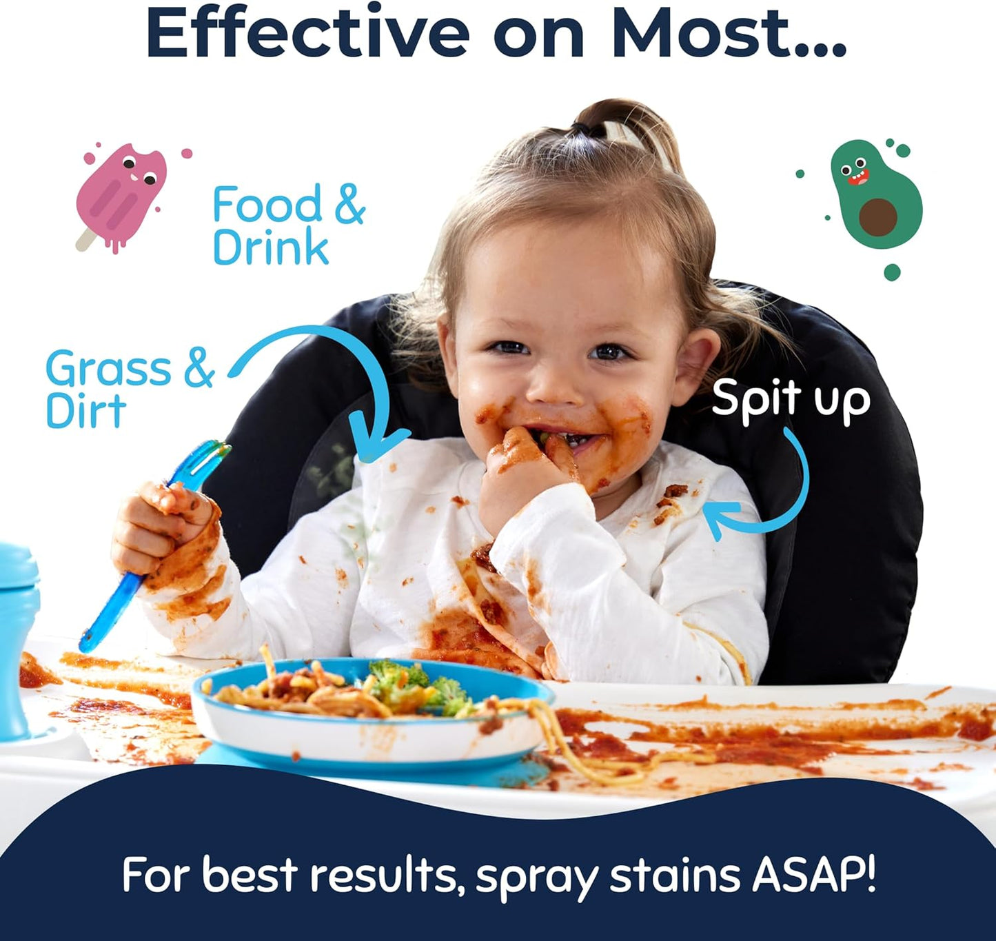 Miss Mouth's Messy Eater Spray para tratar manchas \u2013 Quita...