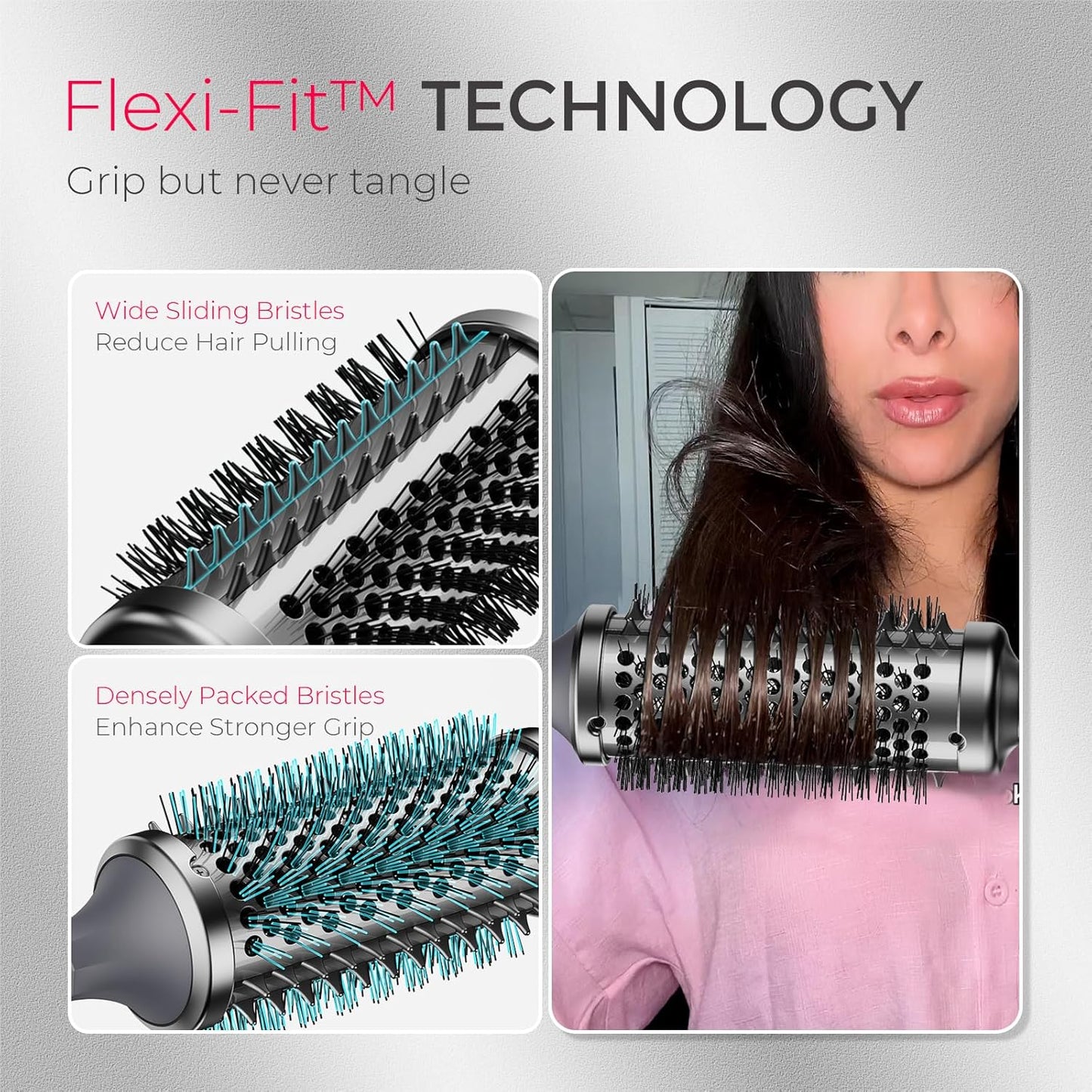 TYMO Cepillo Térmico Rizador - STYLUX Voluminizador Blowout de 1.7...