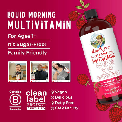 Multivitamínico para mujeres, hombres y niños, vitaminas líquidas d...