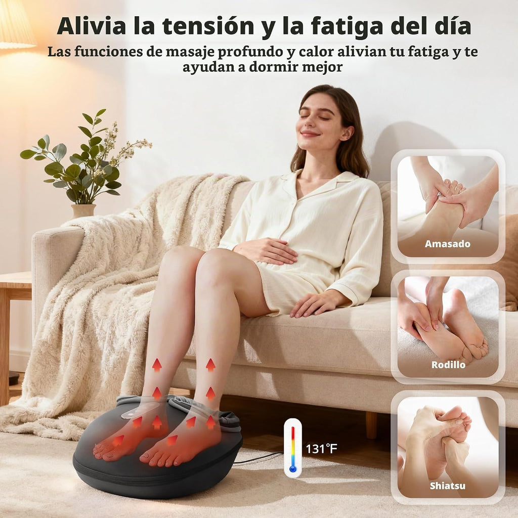 Medcursor - Máquina masajeadora de pies con calor, masaje de pies p...