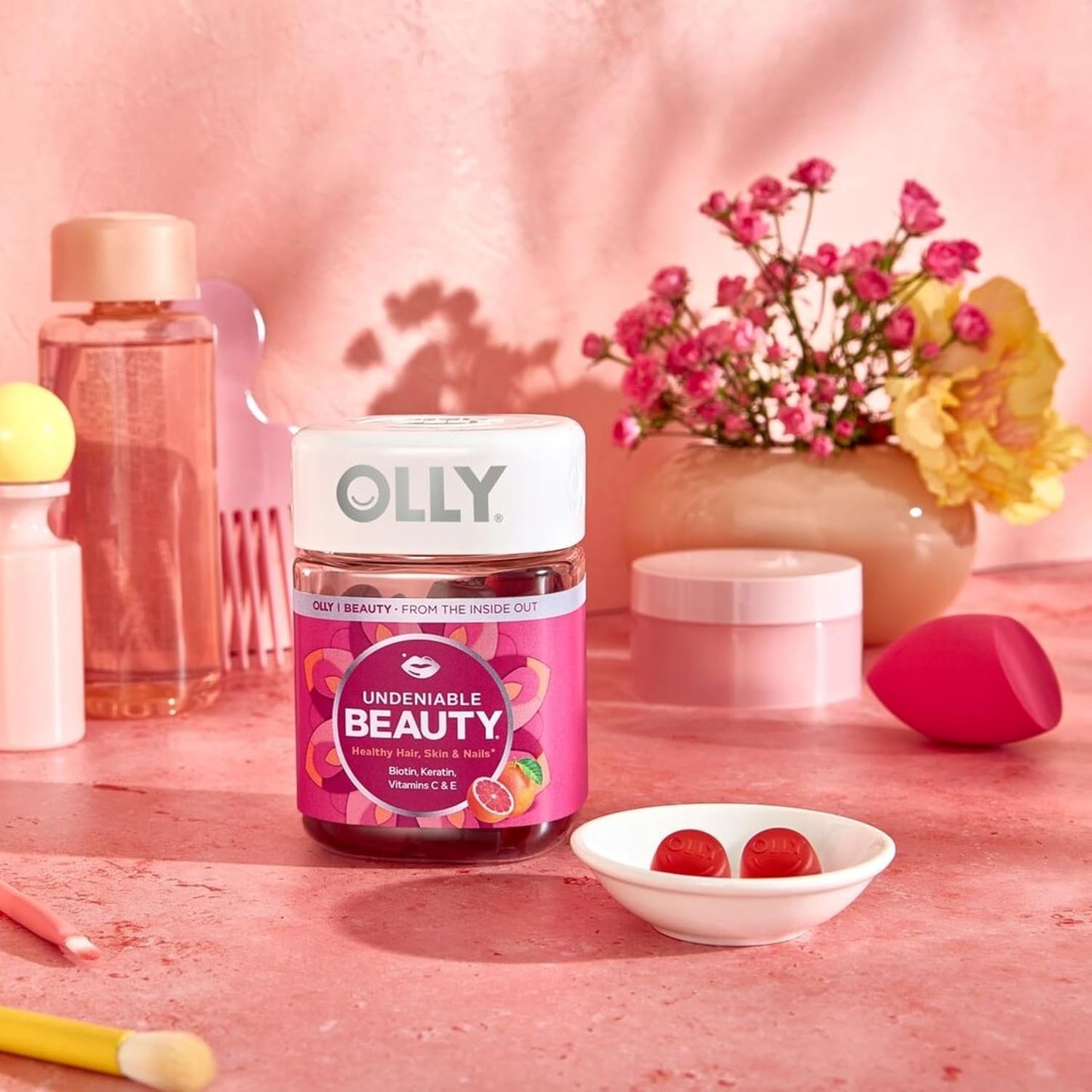 OLLY Undeniable Beauty - Gomitas de belleza para el cabello, piel,...