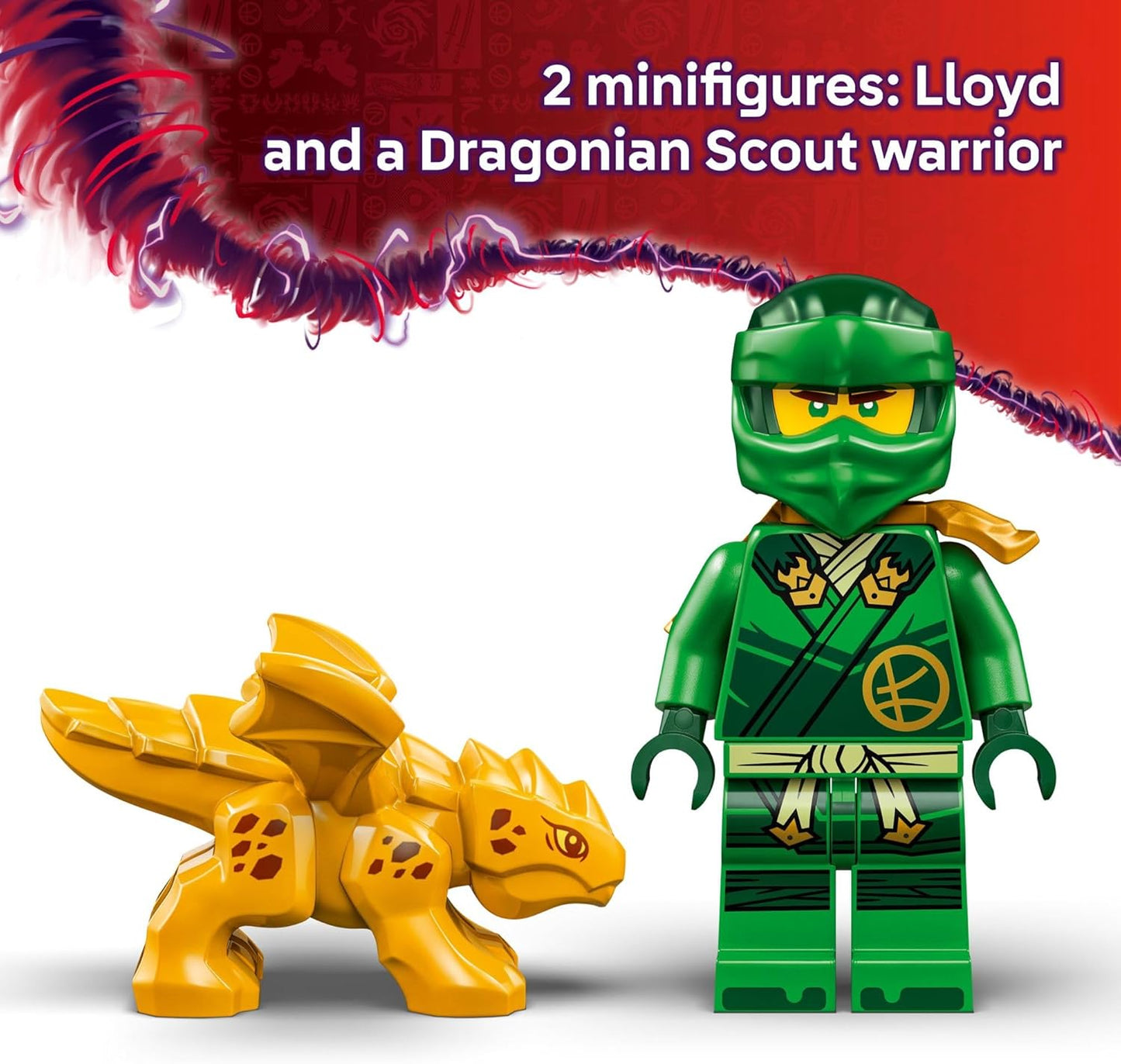 LEGO NINJAGO Juguete de Dragón del Bosque Verde de Lloyd - Juguete de Construcción de Juego Imaginativo para Niños y Niñas, Edades 6+ - Regalo de Cumpleaños para Niños - Figura de Dragón con 2