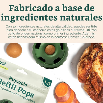 WOOF Papitas heladas recargables para perros, deliciosas golosinas...