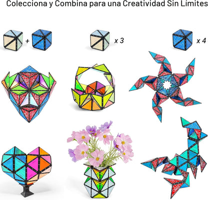 TOSY Pirámide Magnética de Piedra - 1 Cubo se Transforma en 1 Billó...