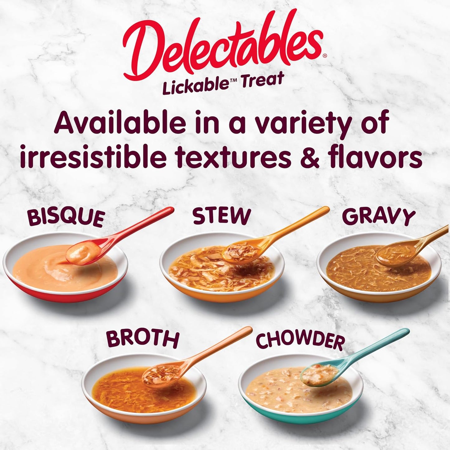 Delectables Lickable Treat Stew Wet Cat Treats - Paquete variado de...