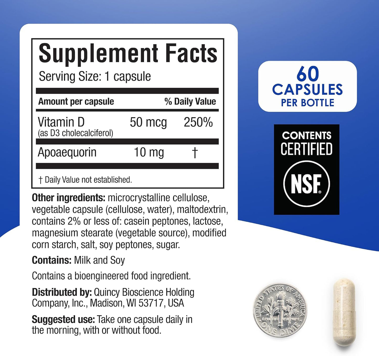 Prevagen Regular Strength - 60 cápsulas (suministro para 2 meses) |...