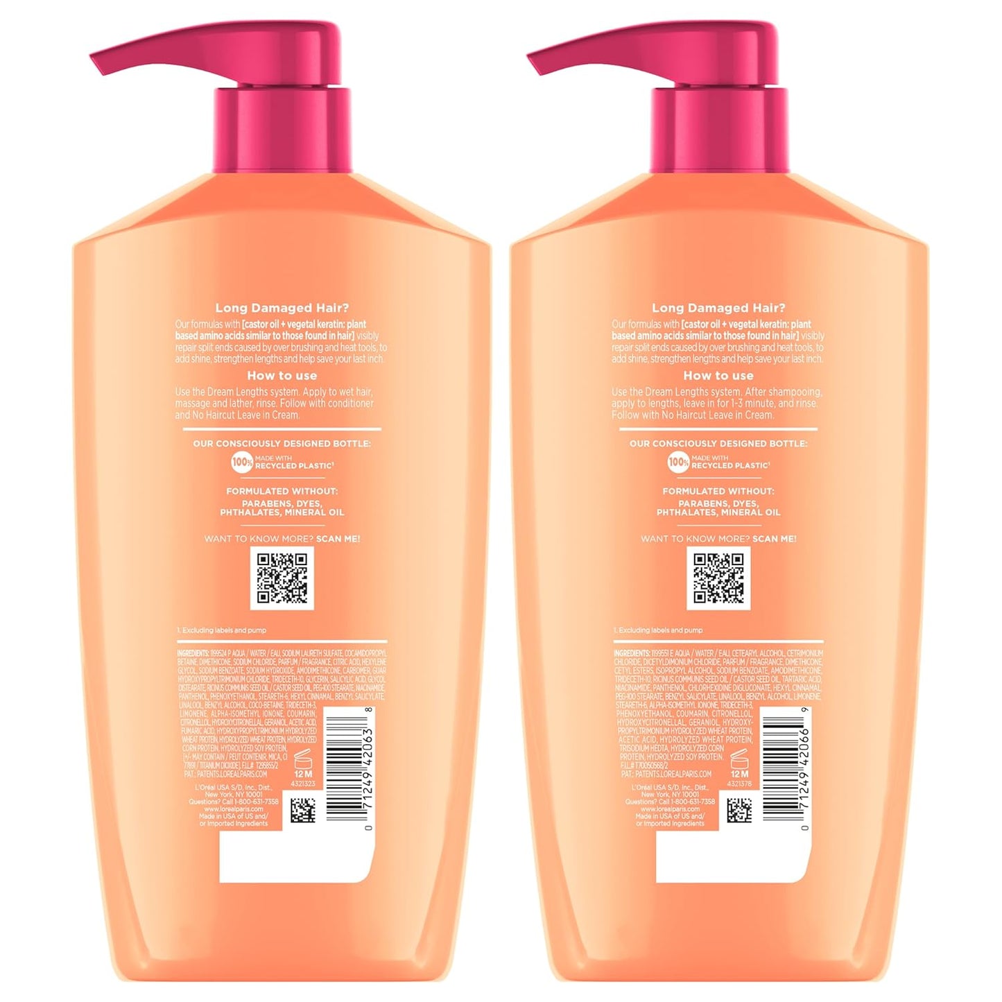Kit de champú y acondicionador L'Oreal Paris Elvive Dream Lengt...