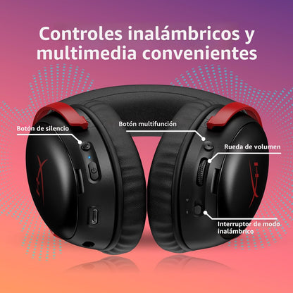 HyperX Cloud III S - Auriculares inalámbricos para juegos multiplat...