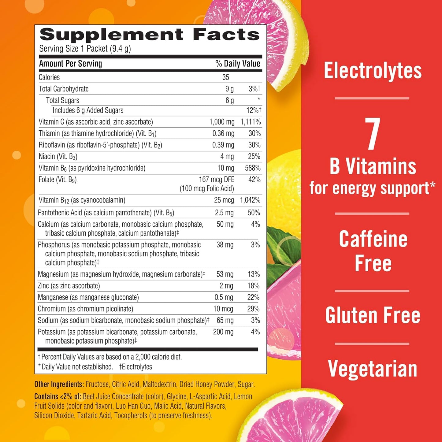 Mezcla para suplemento dietético bebible Emergen-C, con 0,035 oz de...
