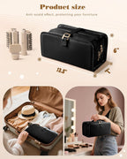 Marscamd Bolsa de viaje para herramientas para el cabello con alfom...