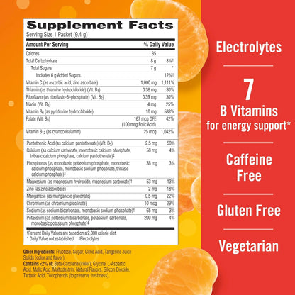 Emergen-C Polvo de apoyo inmunológico de 1000 mg de vitamina C mand...