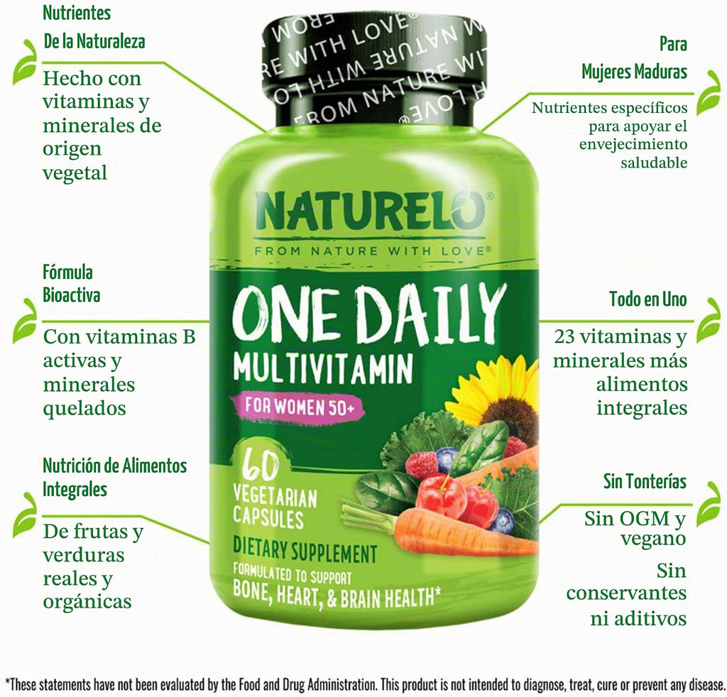 Naturelo Multivitamina de un día para mujeres, 1 | Apoyo energético...