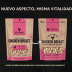 Vital Essentials Golosinas liofilizadas para perros, pechuga de pol...