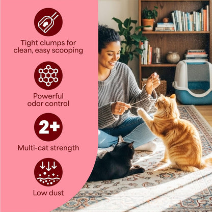 Fresh Step Advanced Extreme Clumping Litter con frescura Febreze co...