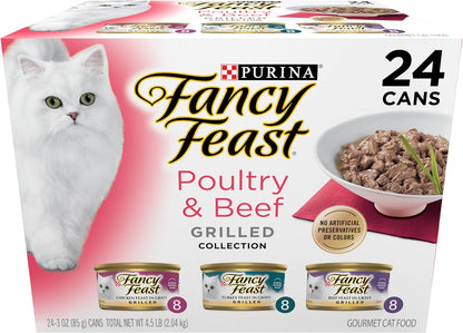 Comida húmeda para gatos de Purina Fancy Feast, paquete de 24 latas...