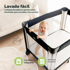 Paquete de 2 protectores de colchón impermeables para cuna de 38 x...