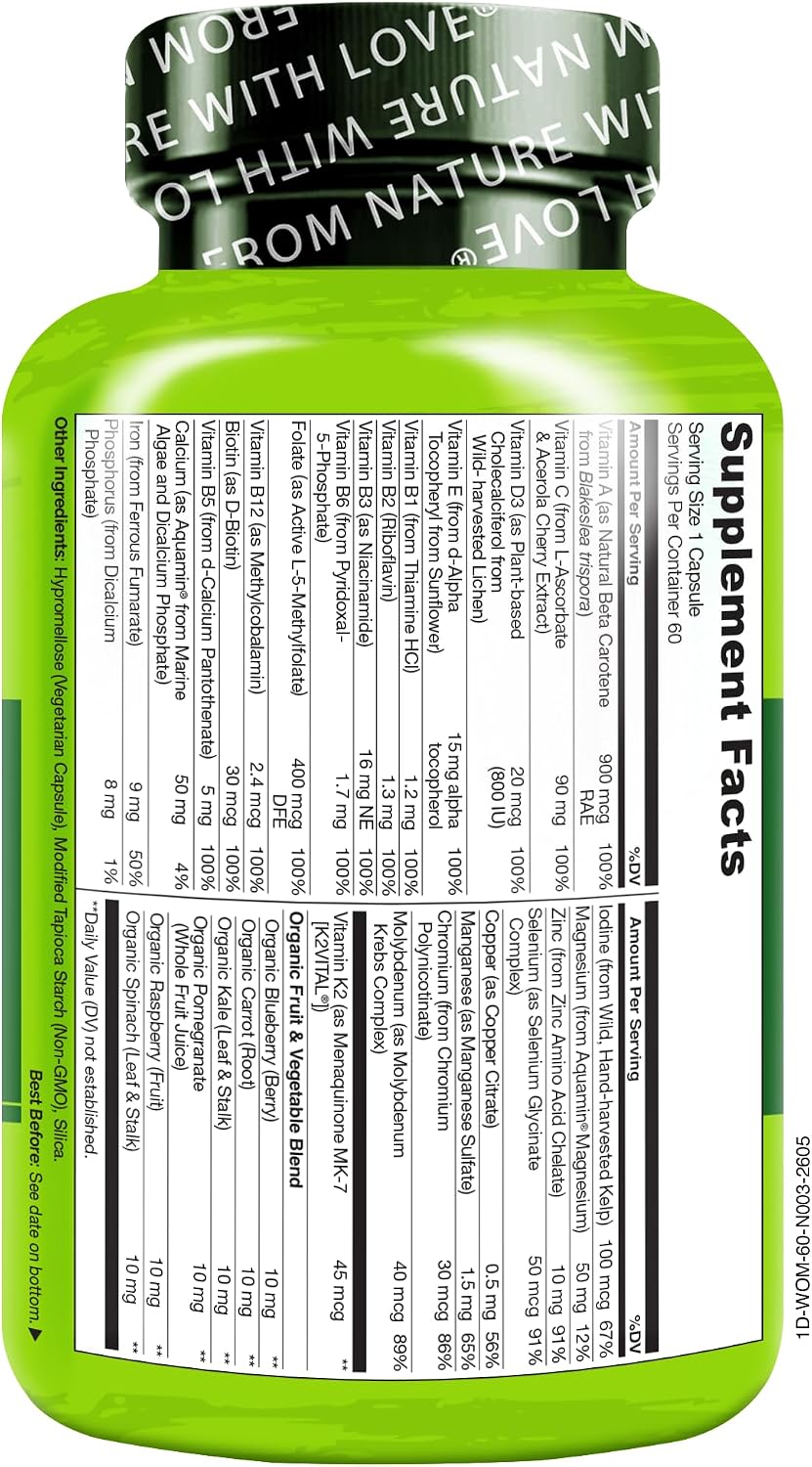 Naturelo Multivitamina de un día para mujeres, 1 | Apoyo energético...