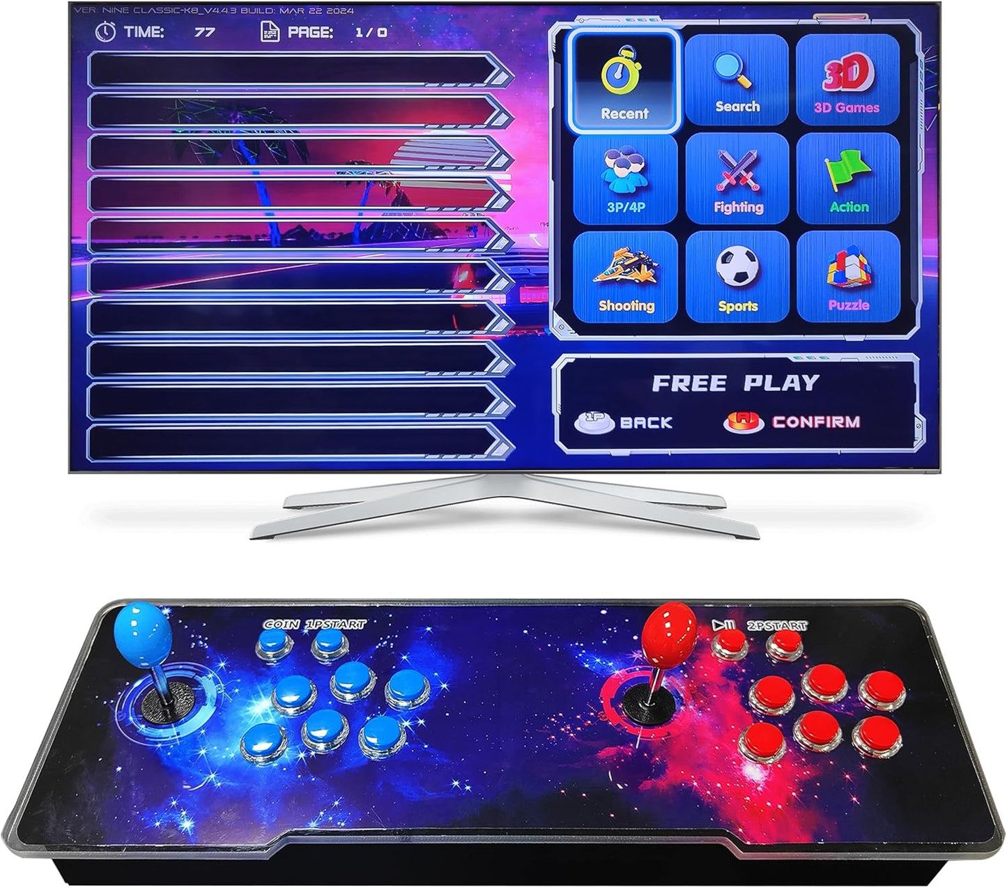 FHYRGF [32000 en 1 78S Pandora Box Arcade Game Console Compatible c...