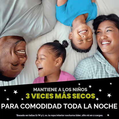 Ninjamas Ropa interior nocturna para niños con enuresis, talla S\/M...