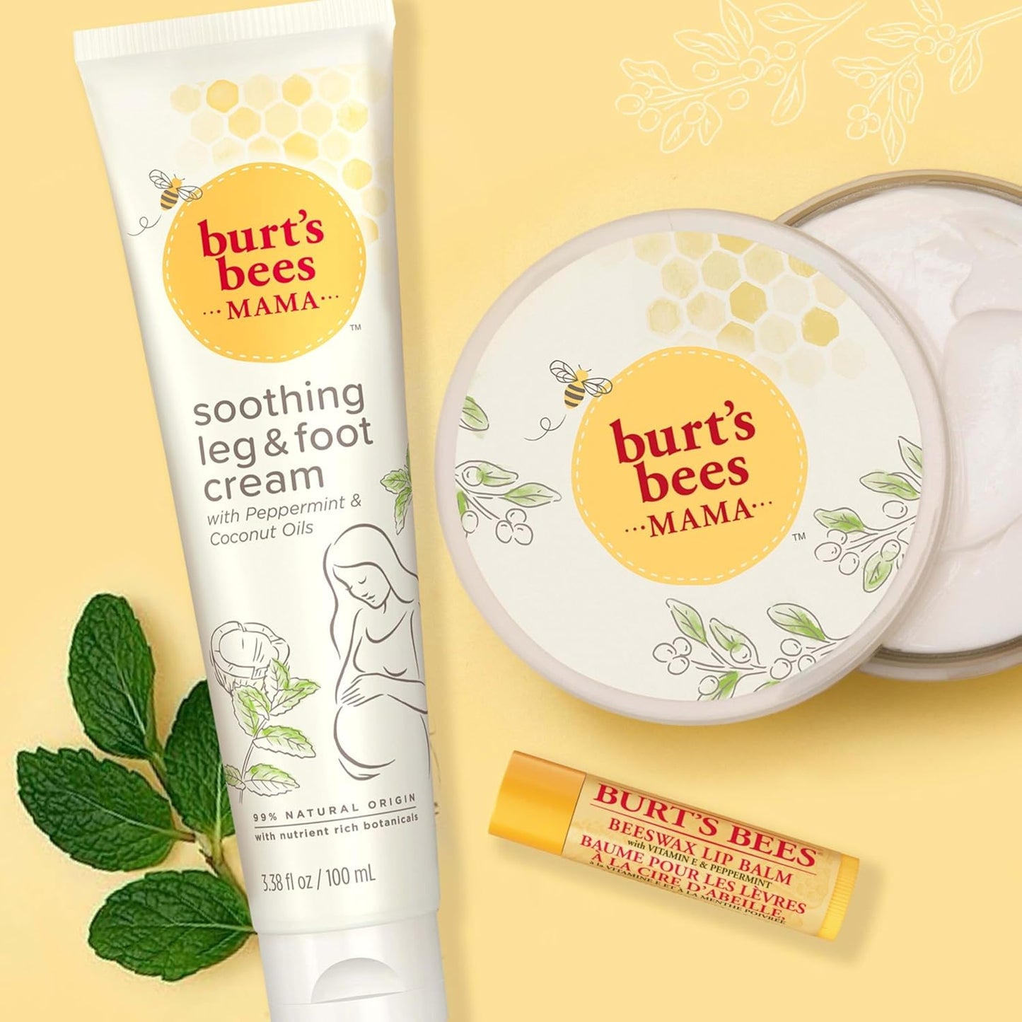 Burt\u2019s Bees Mama Bee set de regalo con 3 productos para el cui...